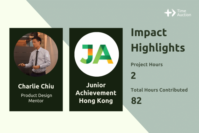 How Charlie Generously Offered His Tech-Experience As a Volunteer? | Time Auction Impact Highlights